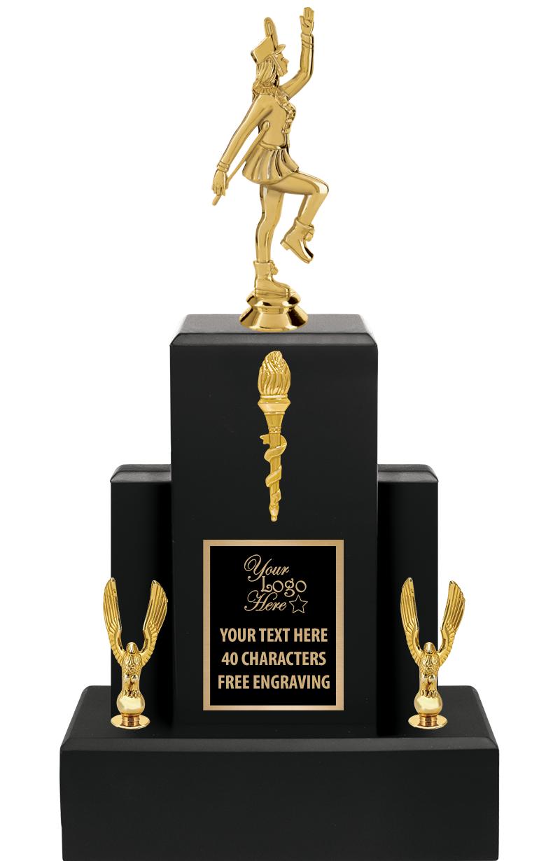 15.75" BLACK WOOD TROPHY