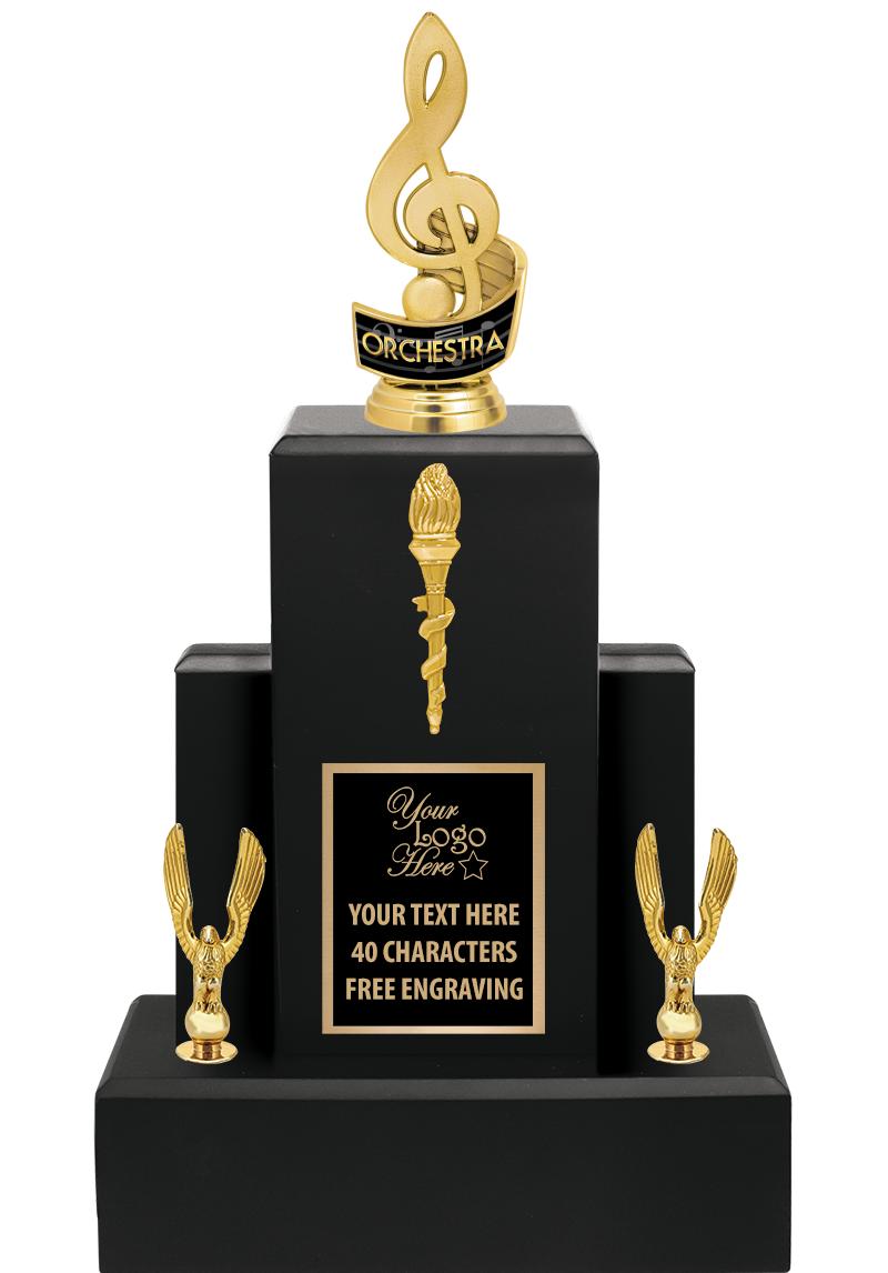 15.75" BLACK WOOD TROPHY