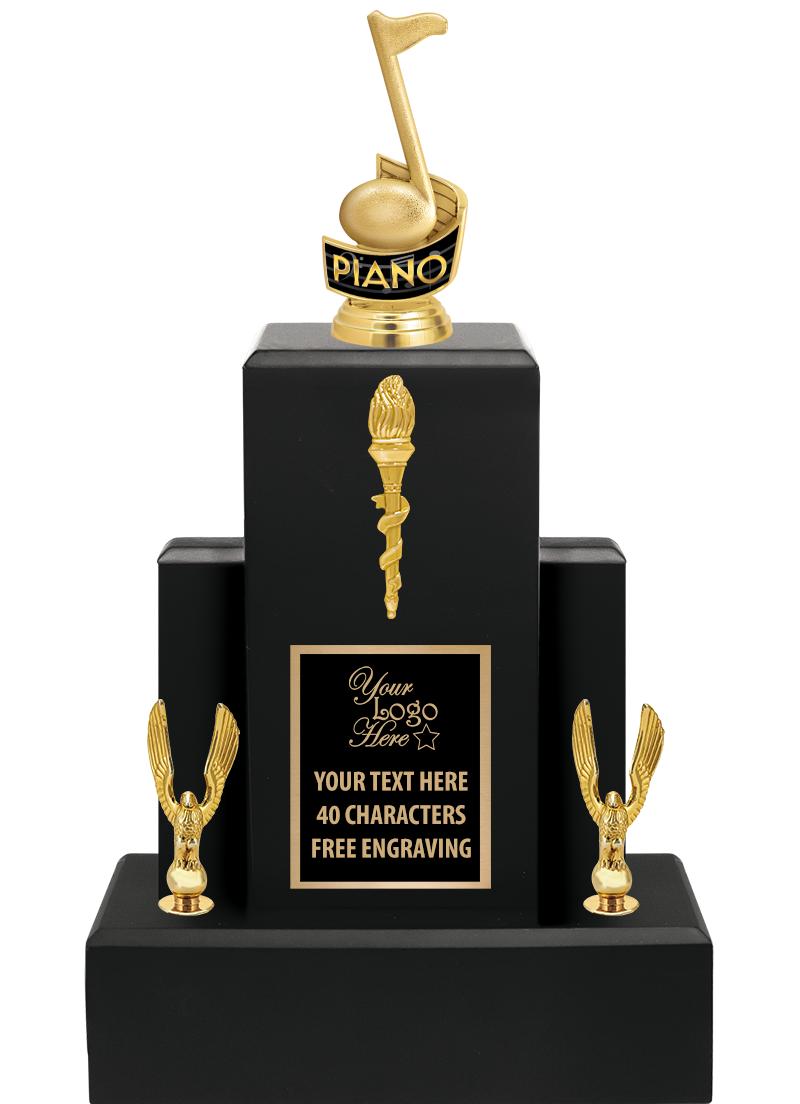 15.75" BLACK WOOD TROPHY