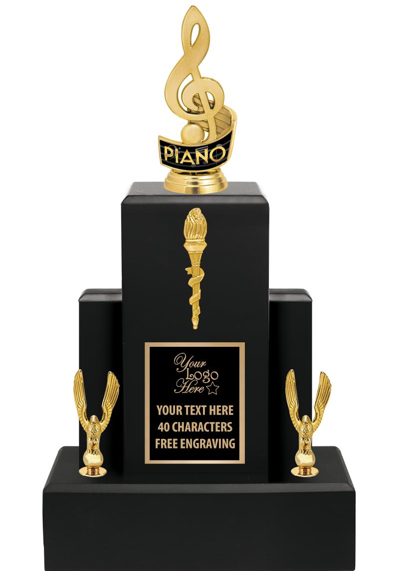 15.75" BLACK WOOD TROPHY