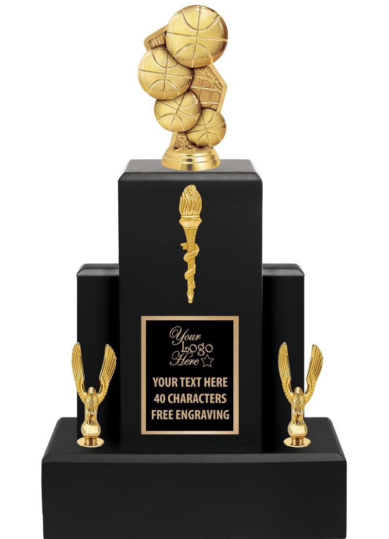 15.75" BLACK WOOD TROPHY