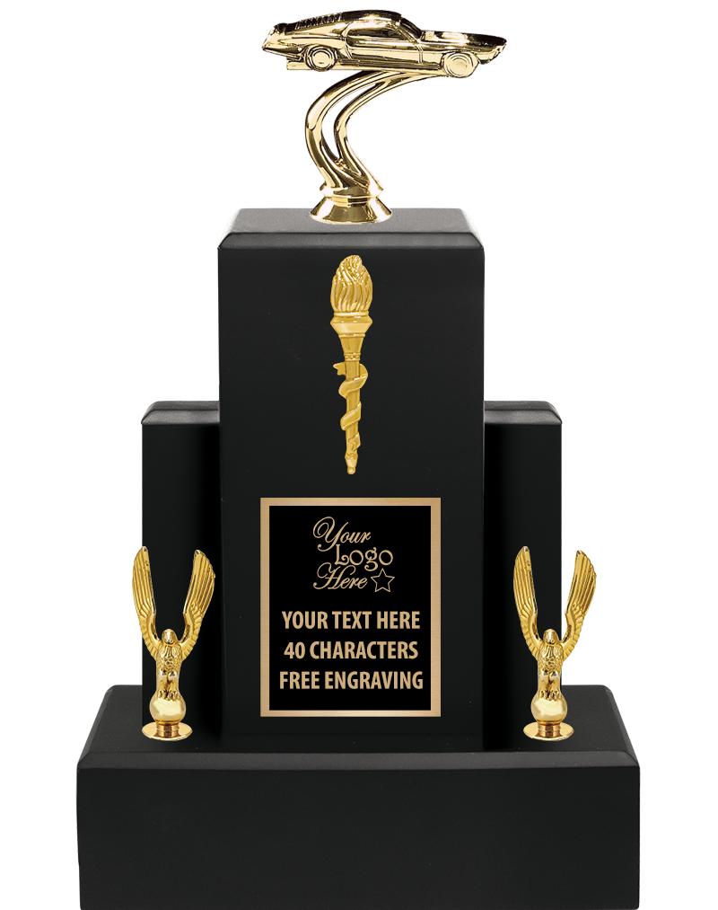 15.75" BLACK WOOD TROPHY