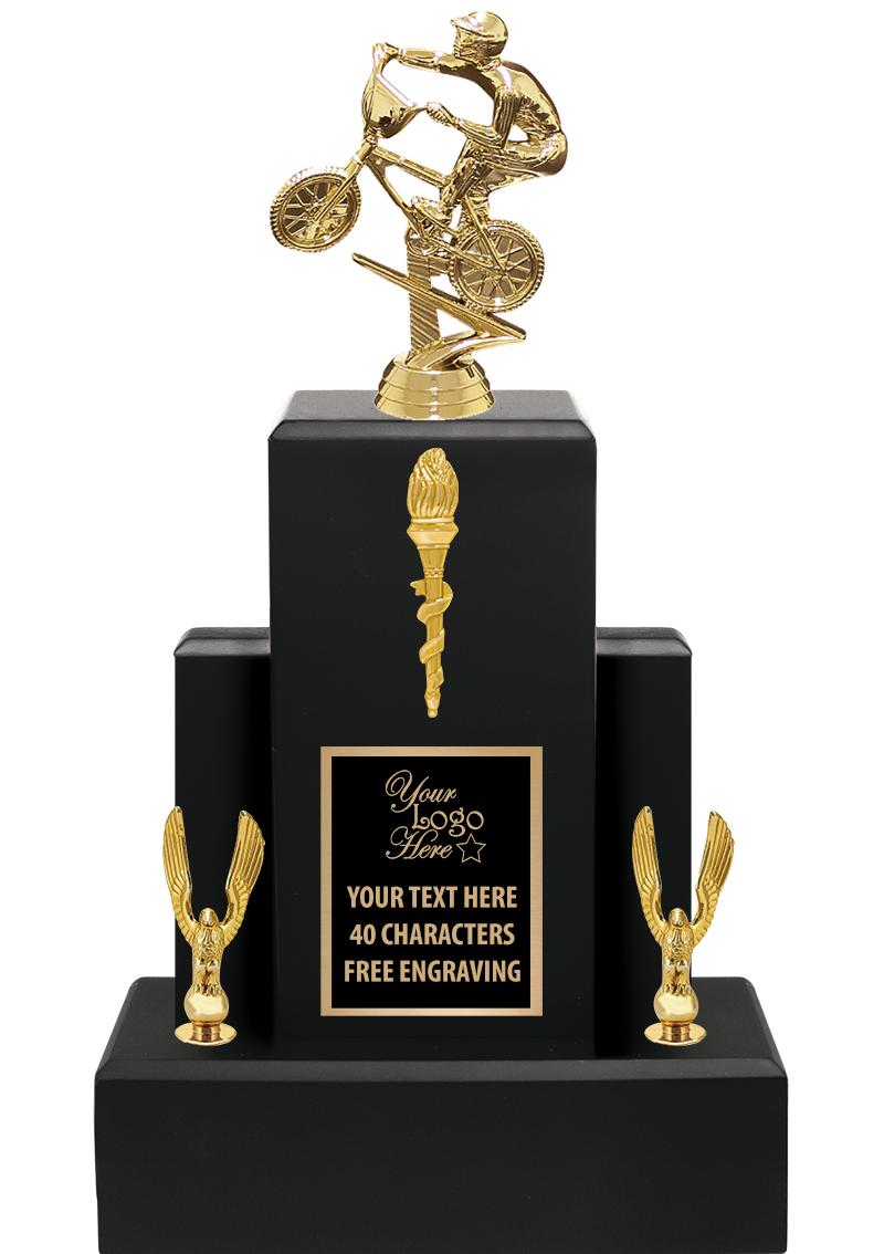 15.75" BLACK WOOD TROPHY