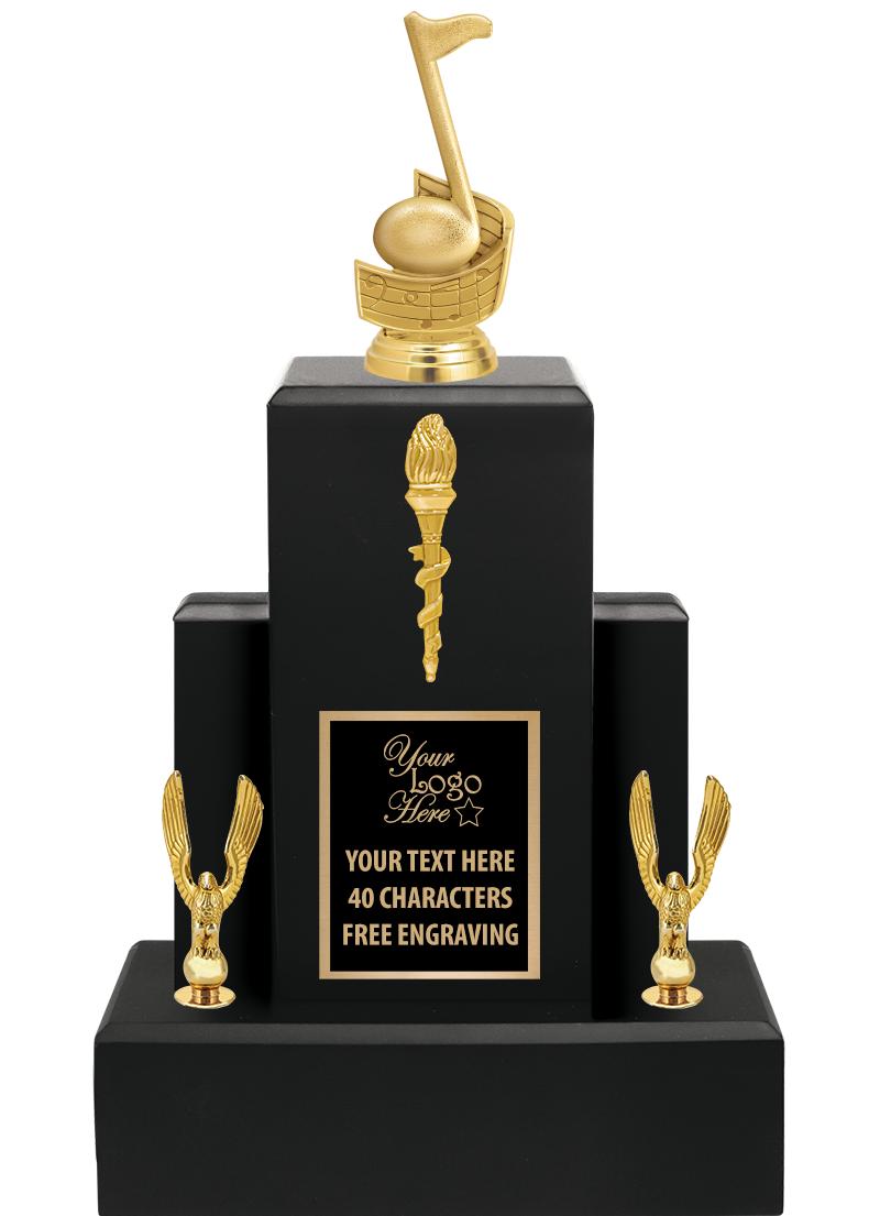 15.75" BLACK WOOD TROPHY