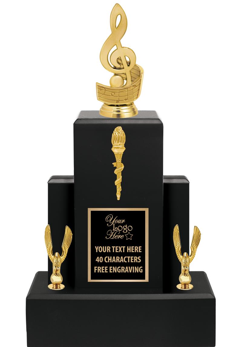 15.75" BLACK WOOD TROPHY