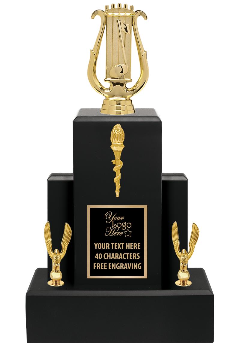 15.75" BLACK WOOD TROPHY