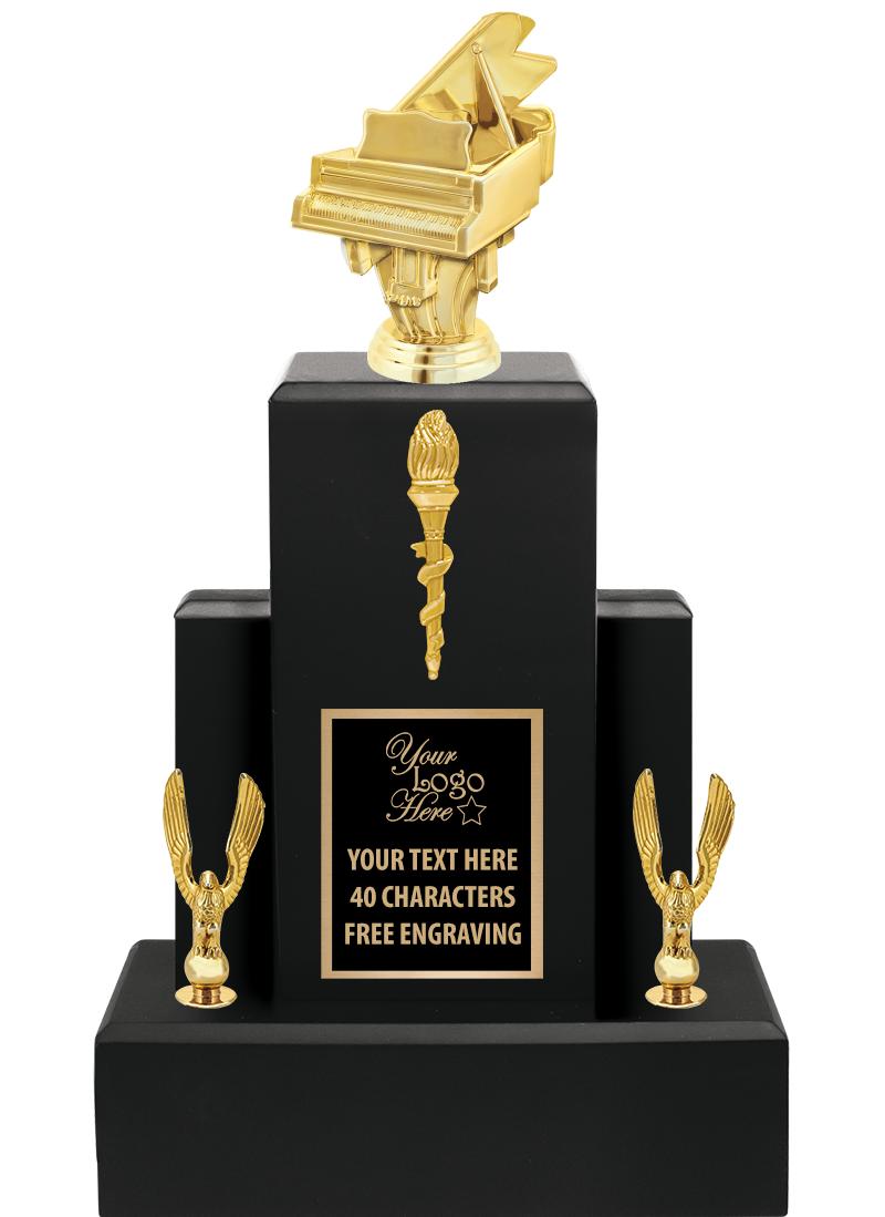 15.75" BLACK WOOD TROPHY