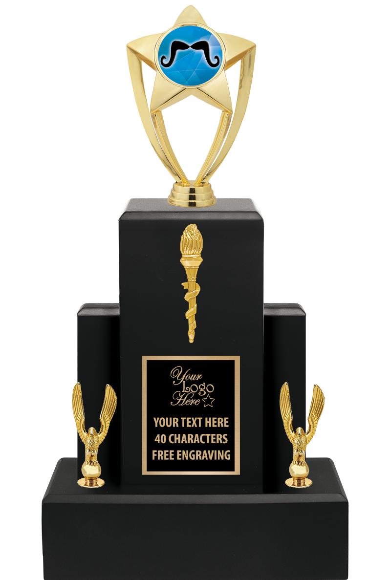 15.75" BLACK WOOD TROPHY