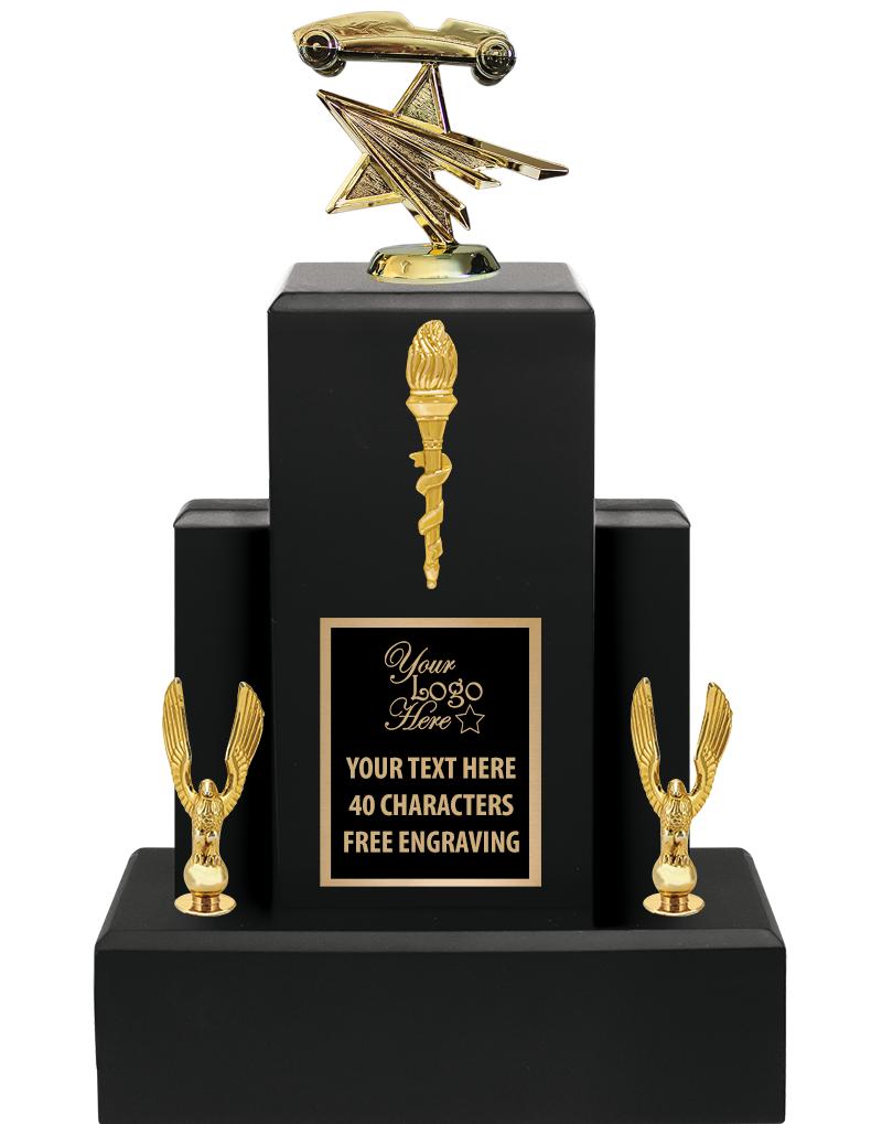 15.75" BLACK WOOD TROPHY