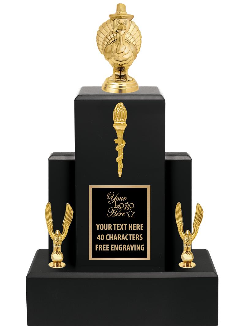 15.75" BLACK WOOD TROPHY