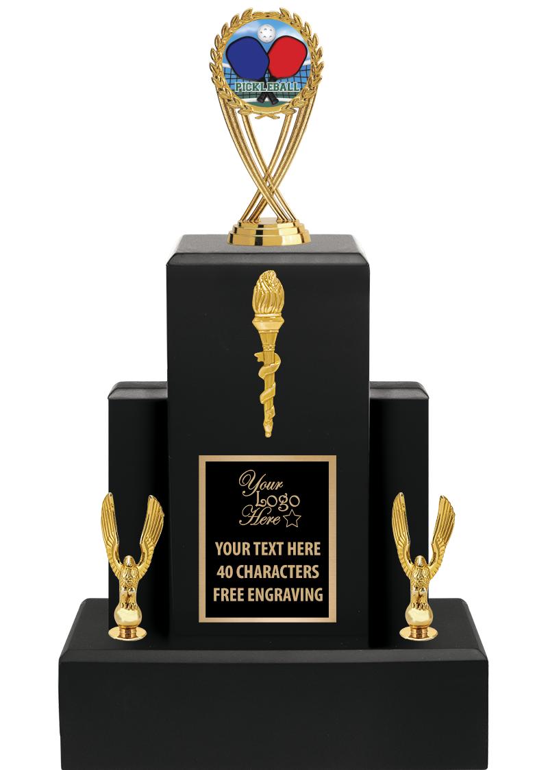 15.75" BLACK WOOD TROPHY