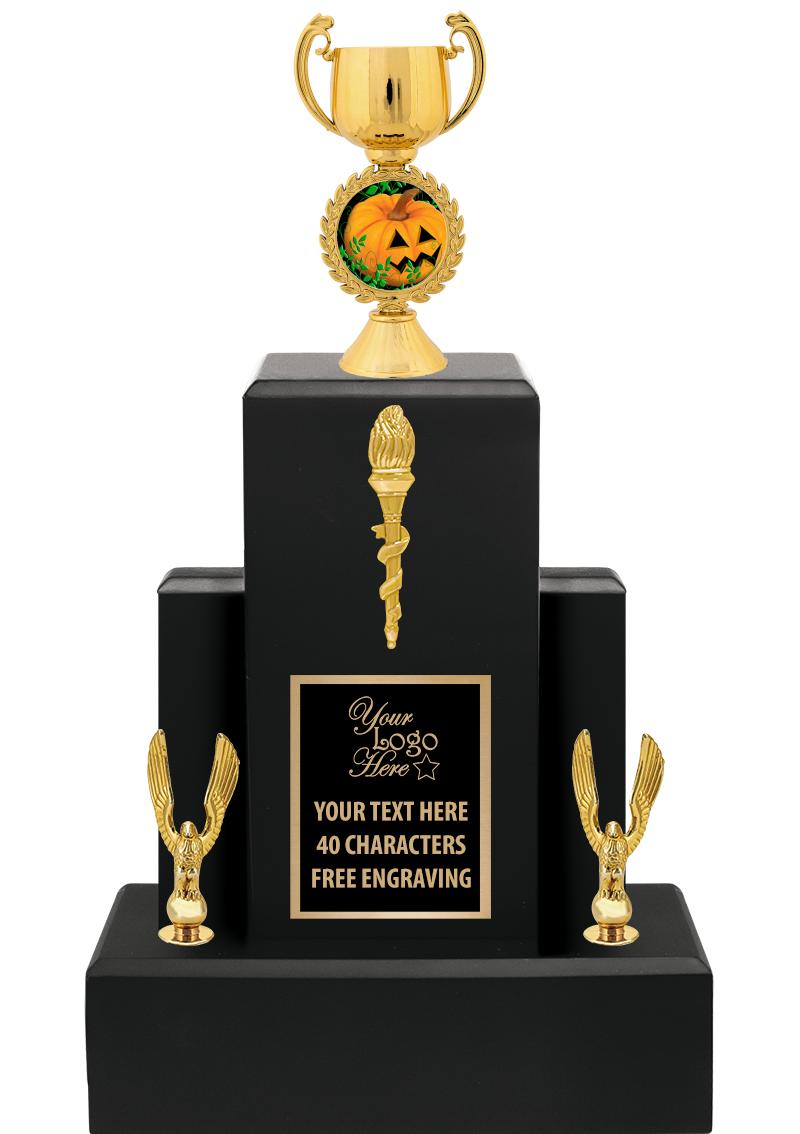 15.75" BLACK WOOD TROPHY