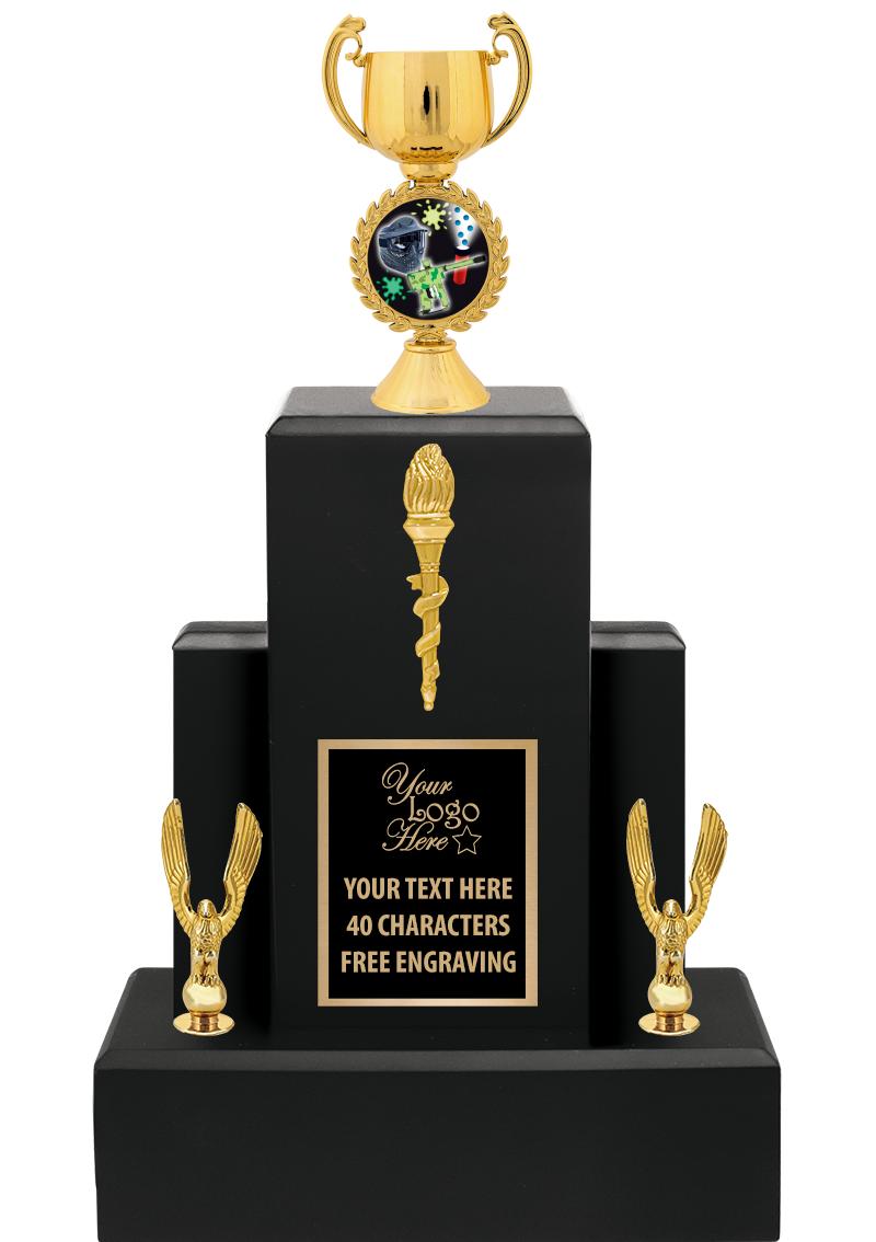 15.75" BLACK WOOD TROPHY