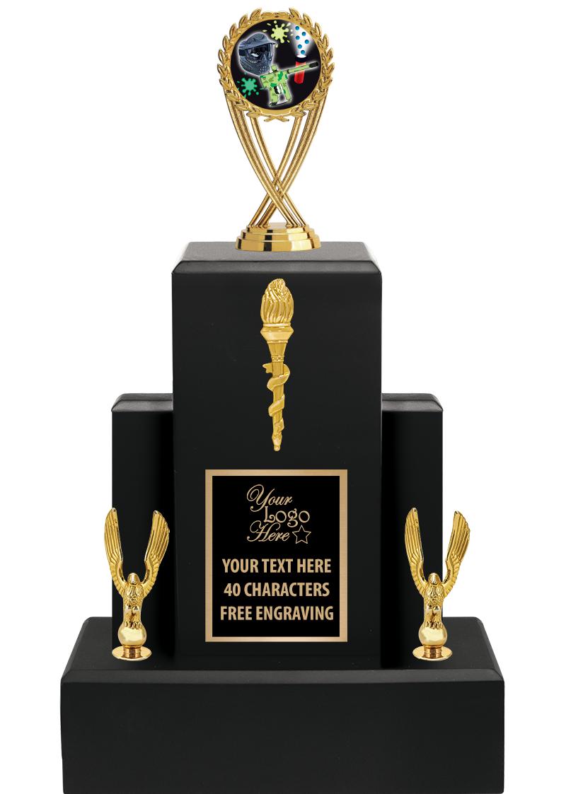 15.75" BLACK WOOD TROPHY