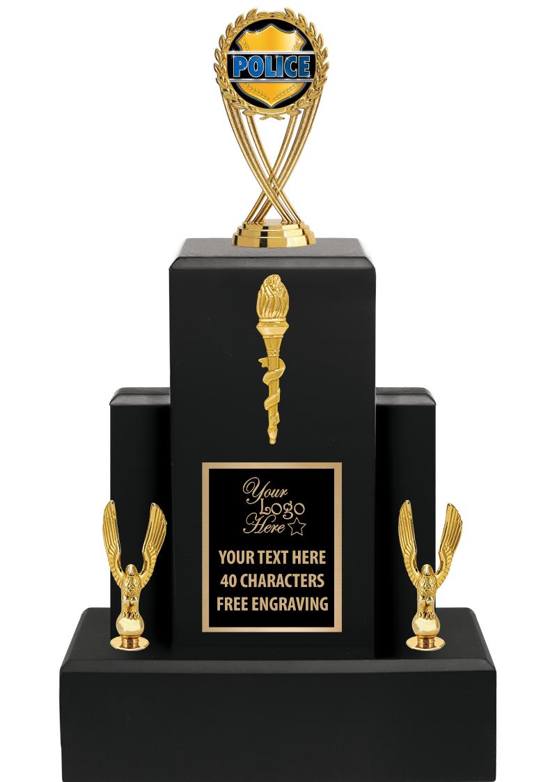 15.75" BLACK WOOD TROPHY