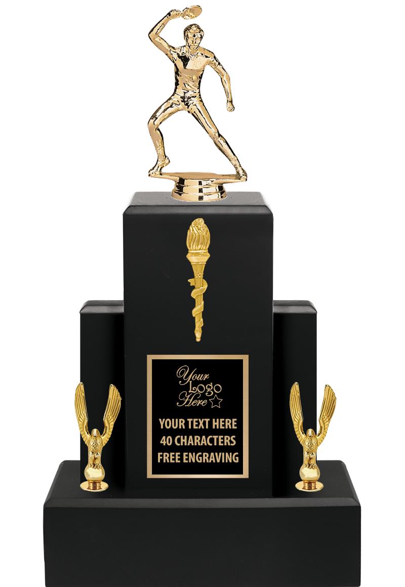 15.75" BLACK WOOD TROPHY