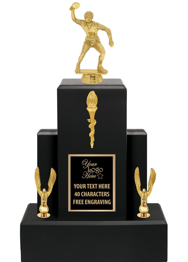 15.75" BLACK WOOD TROPHY