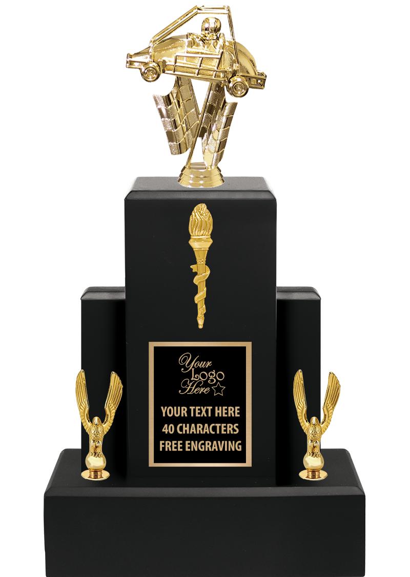 15.75" BLACK WOOD TROPHY