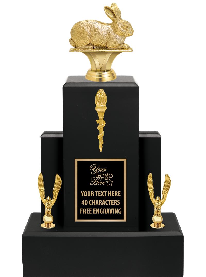 15.75" BLACK WOOD TROPHY