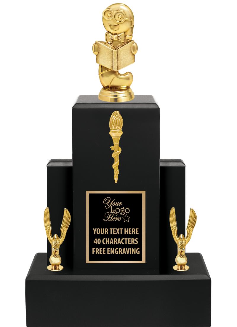 15.75" BLACK WOOD TROPHY