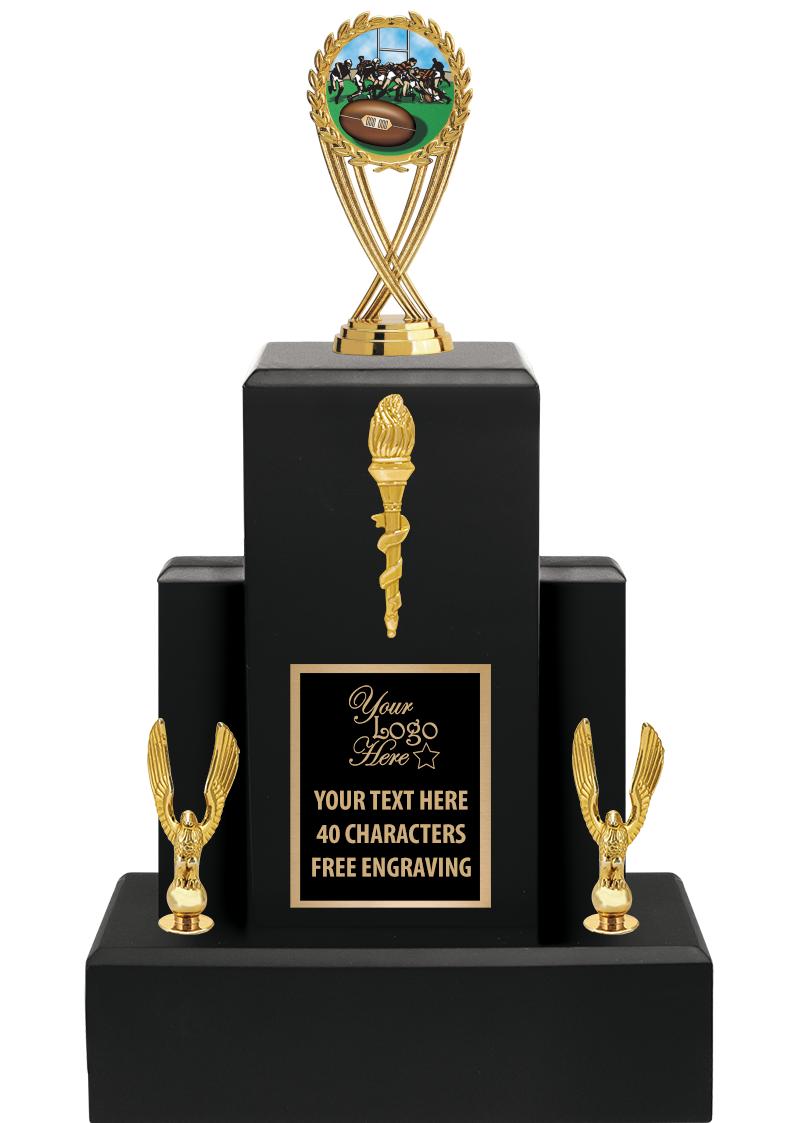 15.75" BLACK WOOD TROPHY