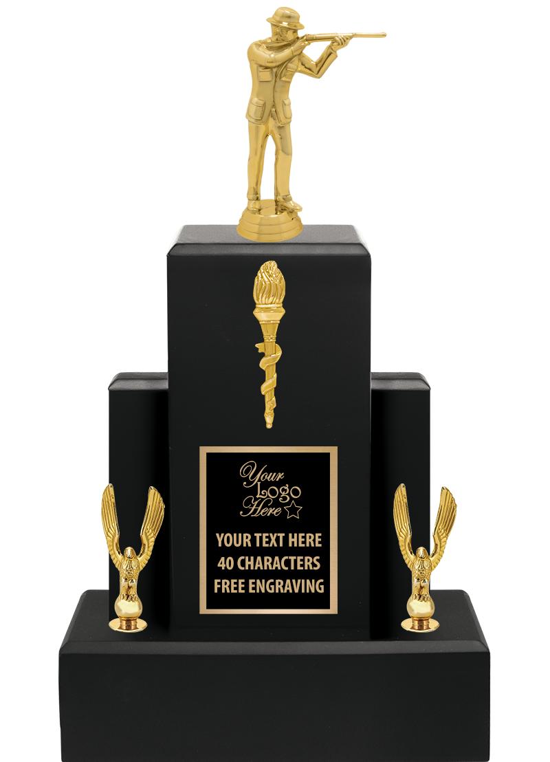 15.75" BLACK WOOD TROPHY