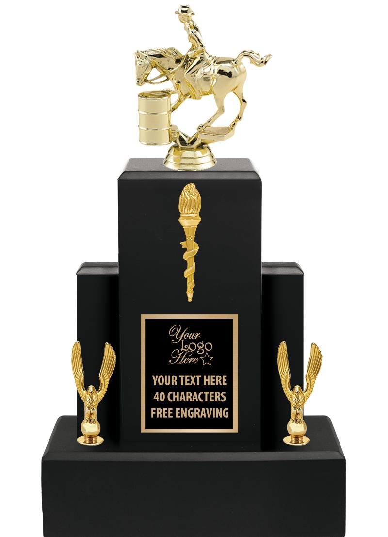 15.75" BLACK WOOD TROPHY