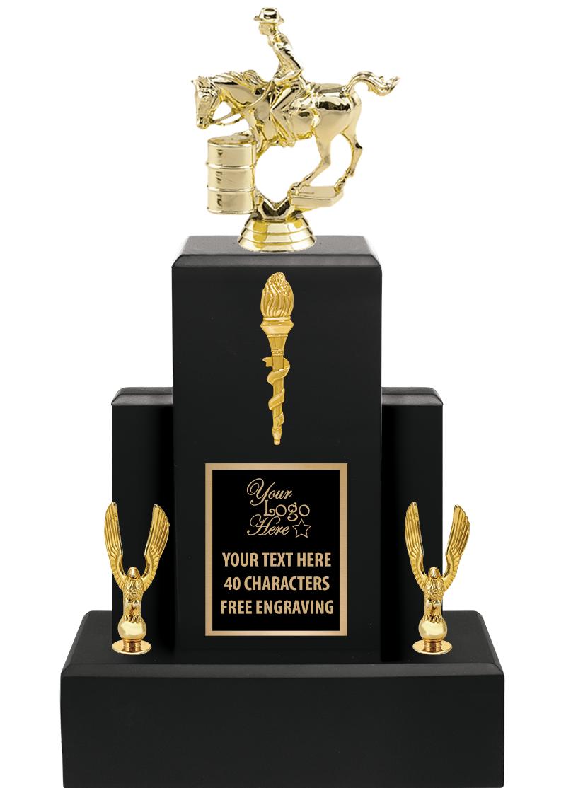 15.75" BLACK WOOD TROPHY