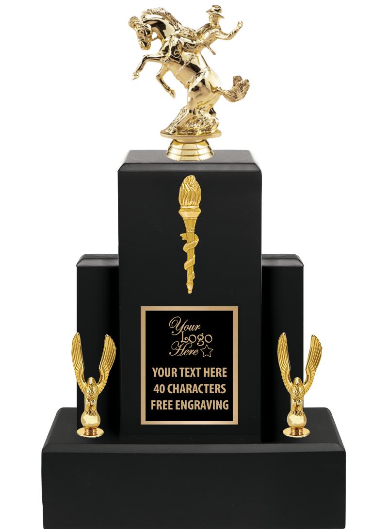 15.75" BLACK WOOD TROPHY