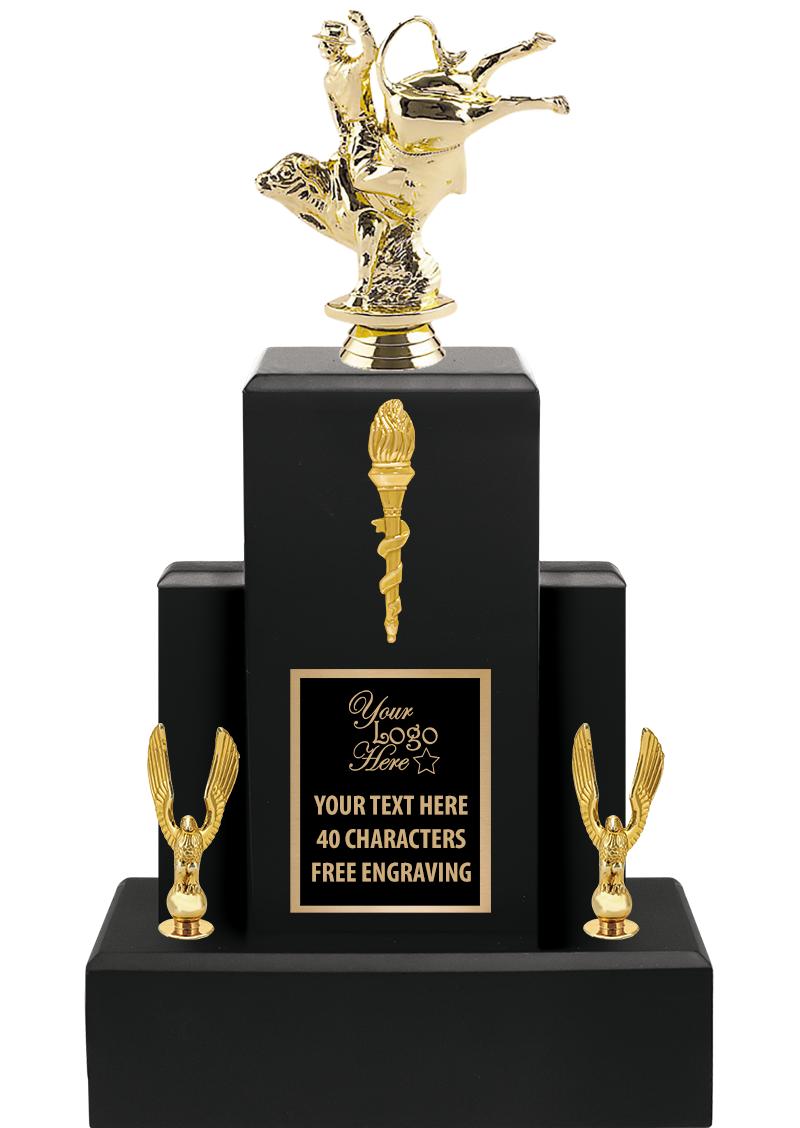 15.75" BLACK WOOD TROPHY