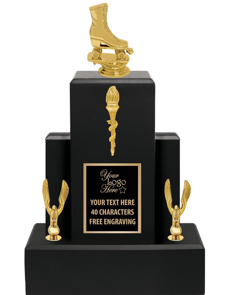 15.75" BLACK WOOD TROPHY