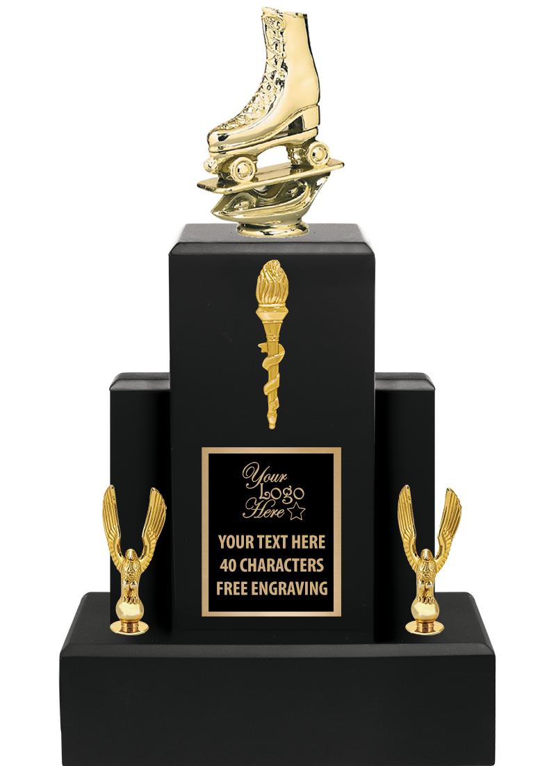 15.75" BLACK WOOD TROPHY