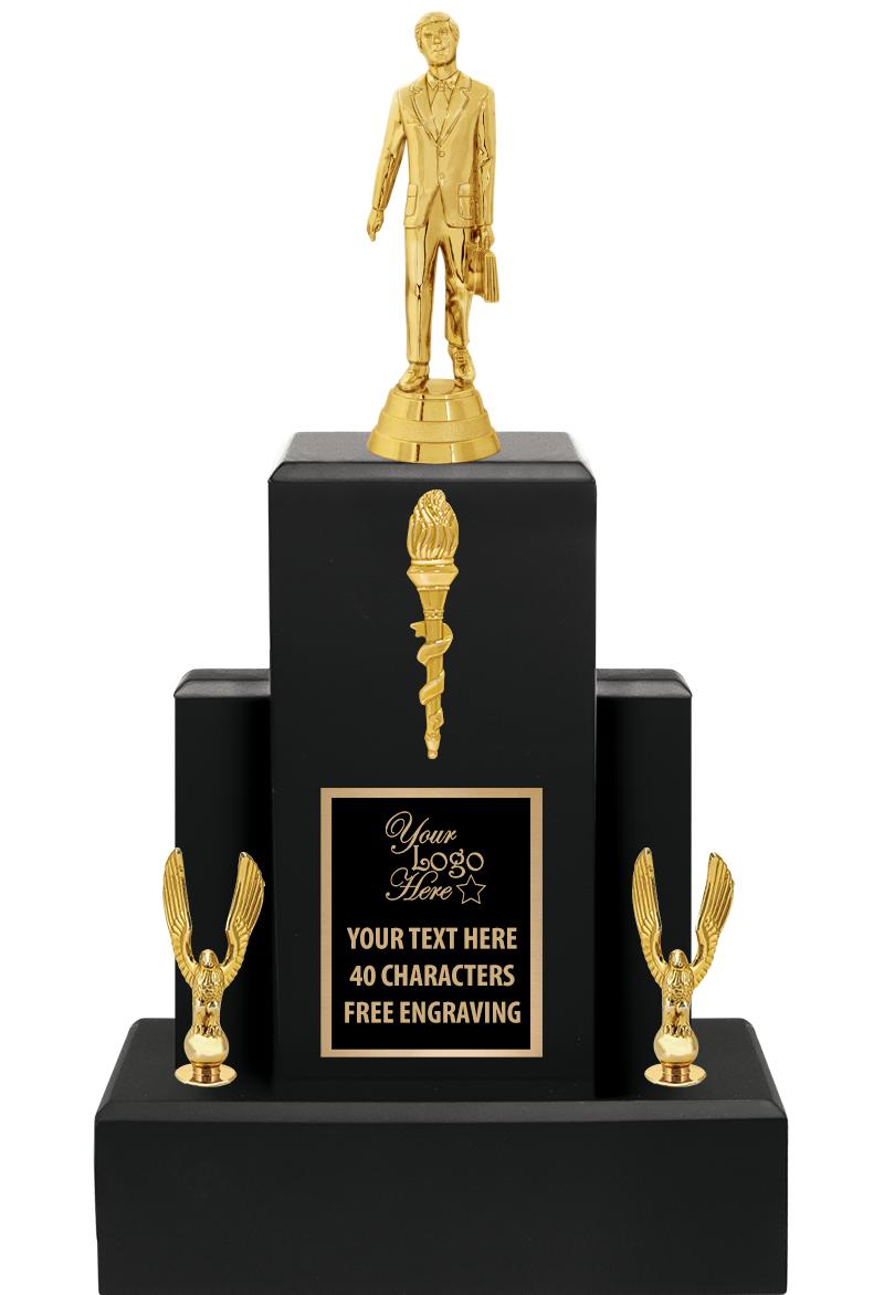 15.75" BLACK WOOD TROPHY