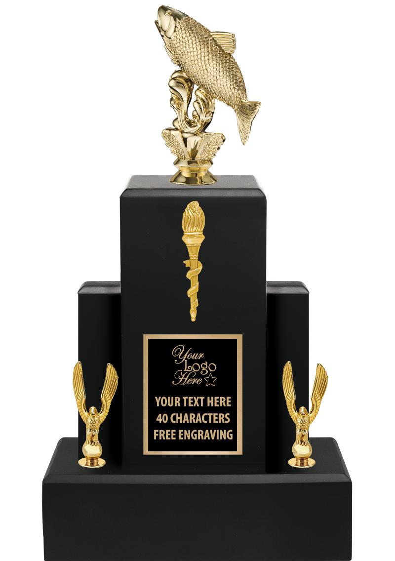 15.75" BLACK WOOD TROPHY