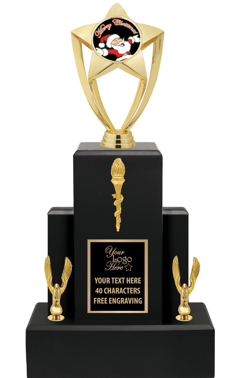 15.75" BLACK WOOD TROPHY