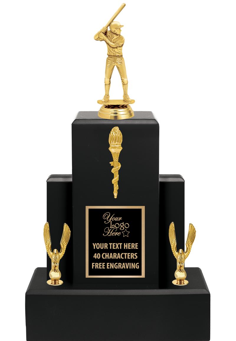 15.75" BLACK WOOD TROPHY