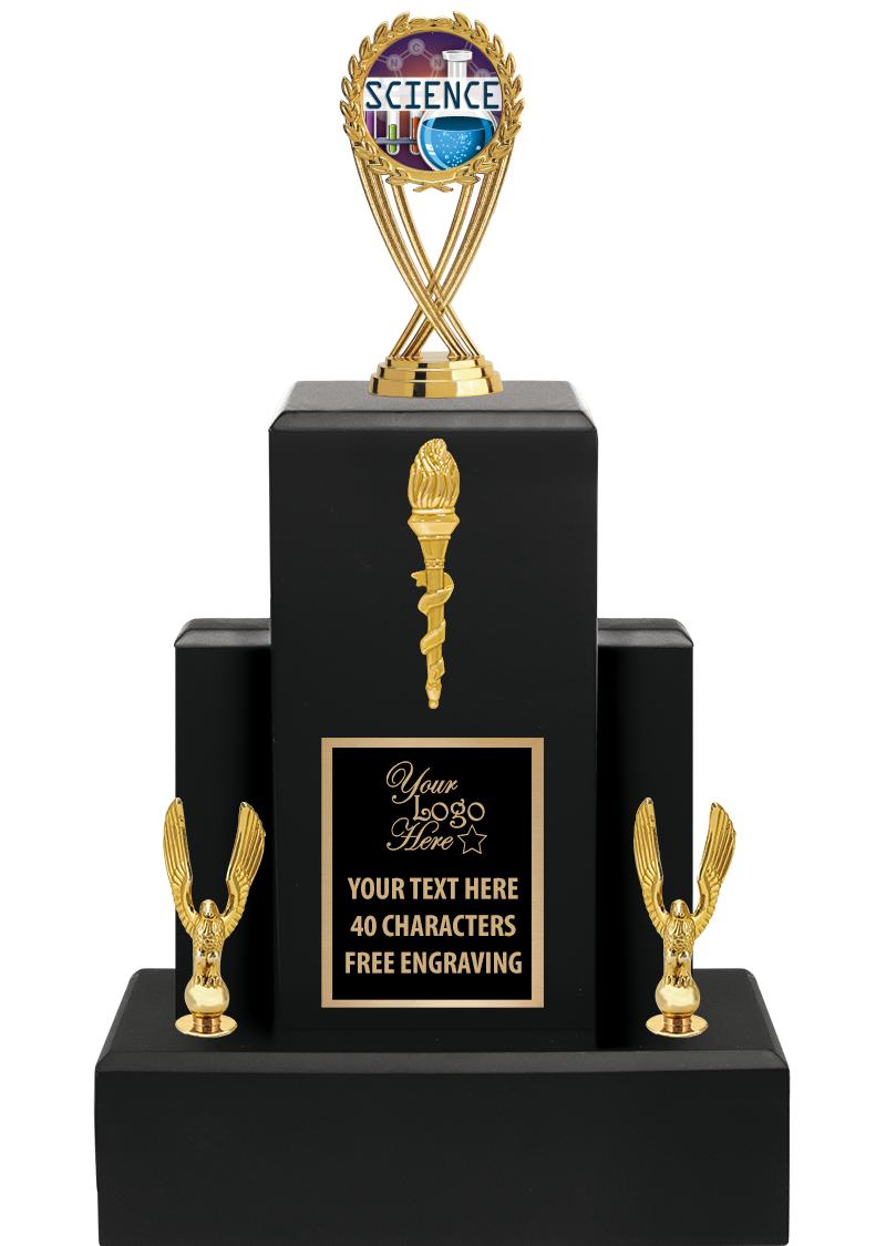 15.75" BLACK WOOD TROPHY