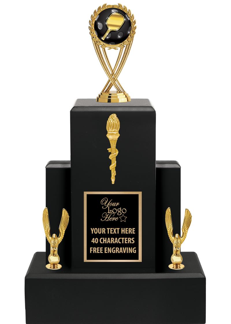 15.75" BLACK WOOD TROPHY