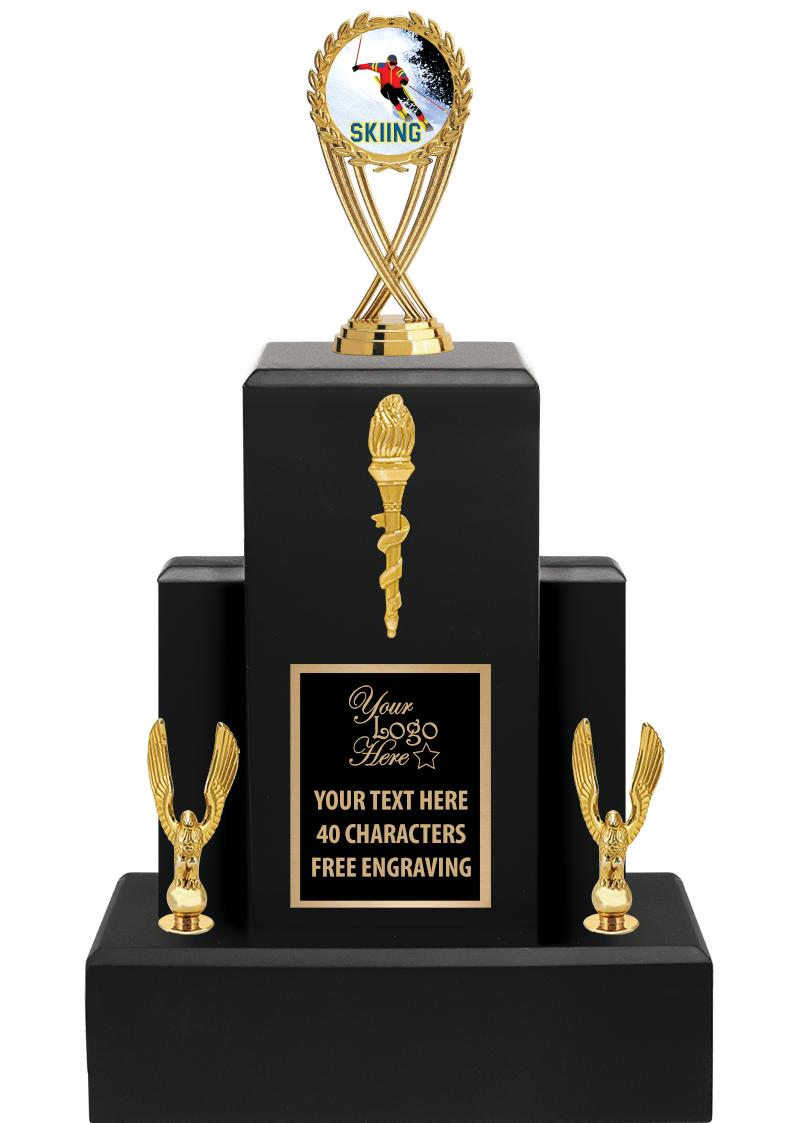 15.75" BLACK WOOD TROPHY