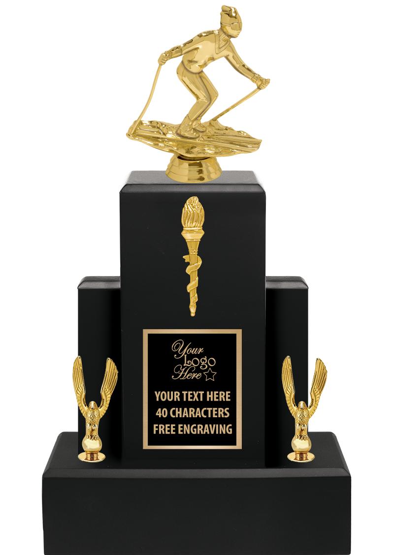 15.75" BLACK WOOD TROPHY