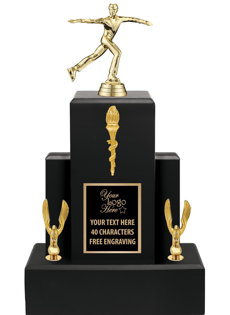 15.75" BLACK WOOD TROPHY