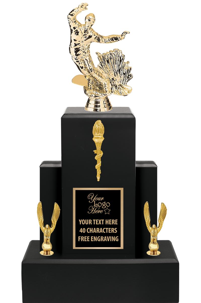 15.75" BLACK WOOD TROPHY