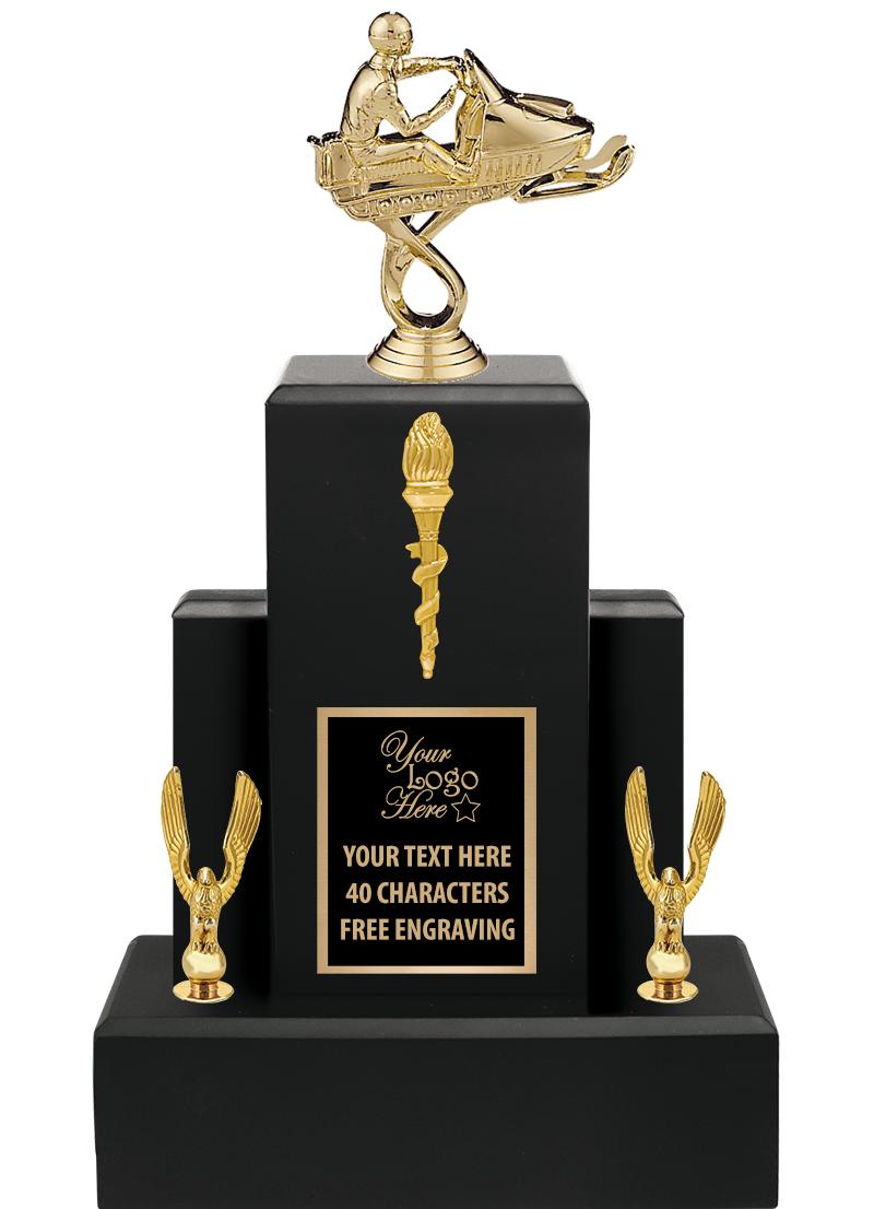 15.75" BLACK WOOD TROPHY