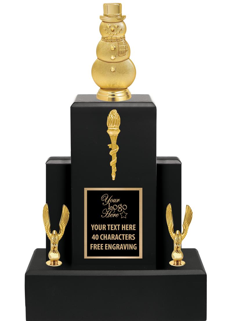 15.75" BLACK WOOD TROPHY