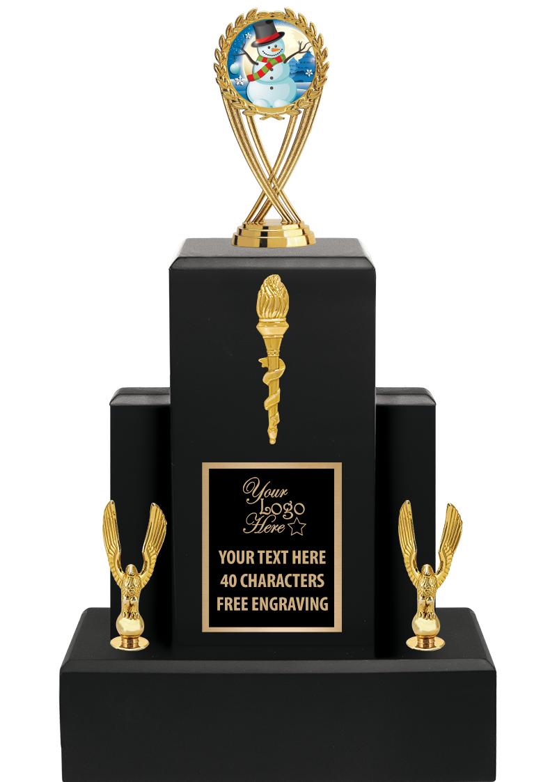 15.75" BLACK WOOD TROPHY