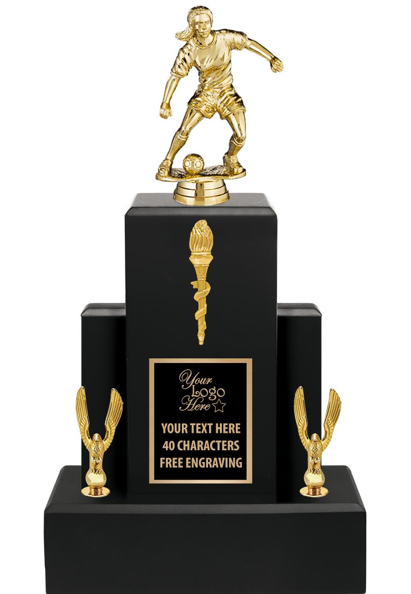 15.75" BLACK WOOD TROPHY