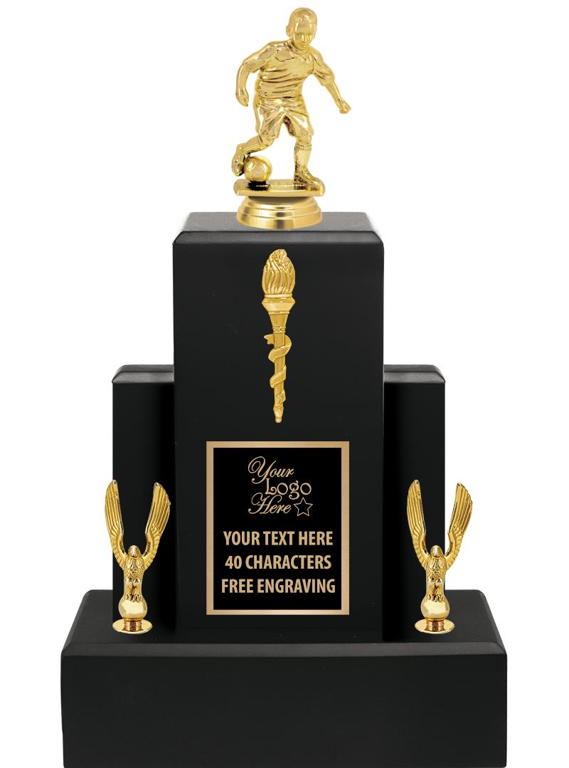 15.75" BLACK WOOD TROPHY