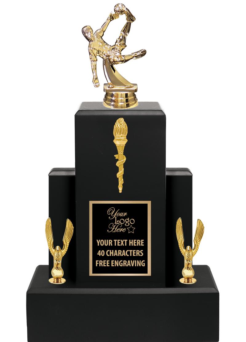 15.75" BLACK WOOD TROPHY