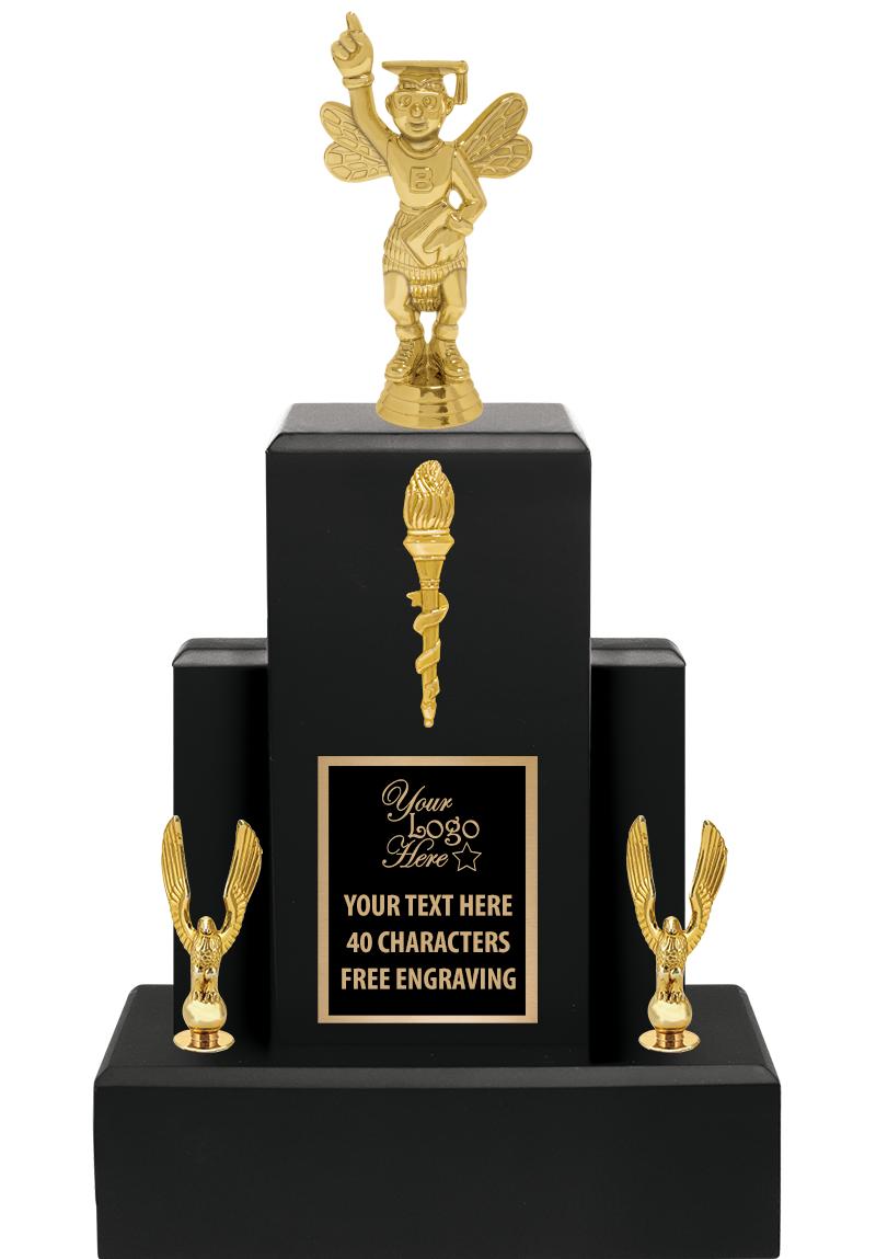 15.75" BLACK WOOD TROPHY