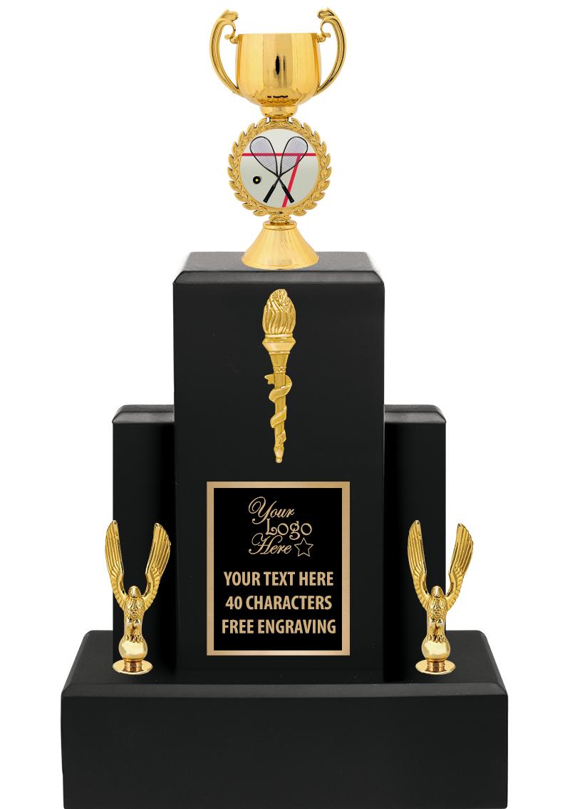 15.75" BLACK WOOD TROPHY